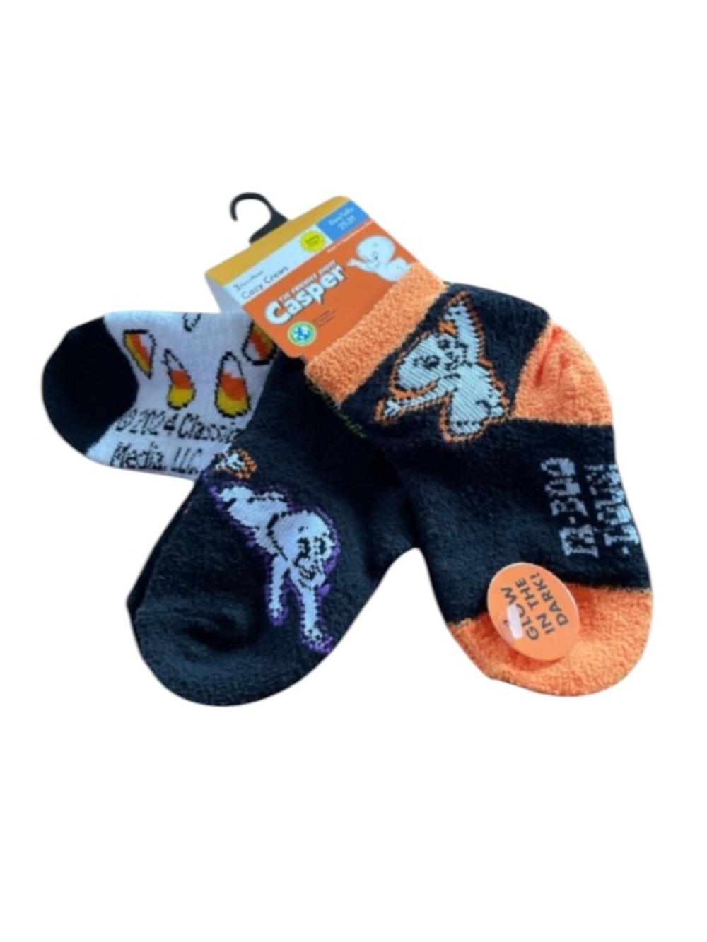2T/3T Unisex Casper Halloween Socks